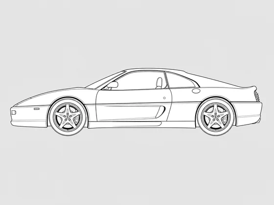 Ferrari F355 side view