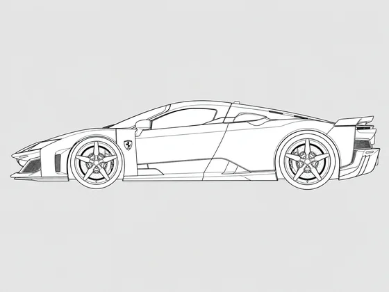 Ferrari F80 side view