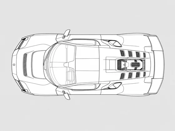 Ferrari F80 top view