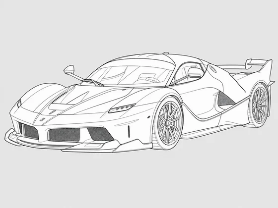Ferrari FXX K front 3/4 view