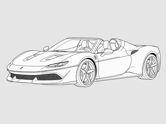 Ferrari J50 front 3/4 view