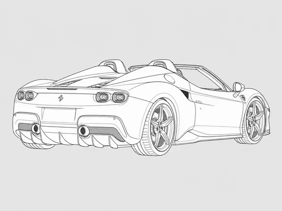 Ferrari J50 rear 3/4 view