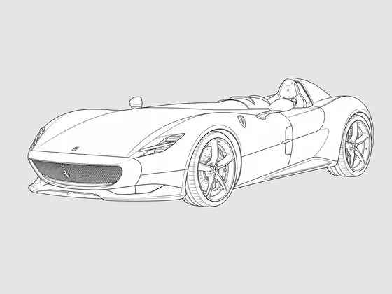 Ferrari Monza SP1 front 3/4 view