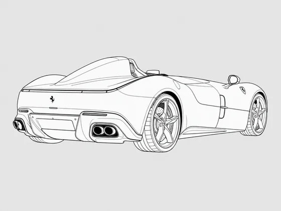 Ferrari Monza SP1 rear 3/4 view