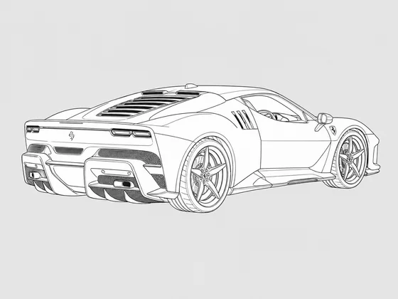 Ferrari SC40 rear 3/4 view