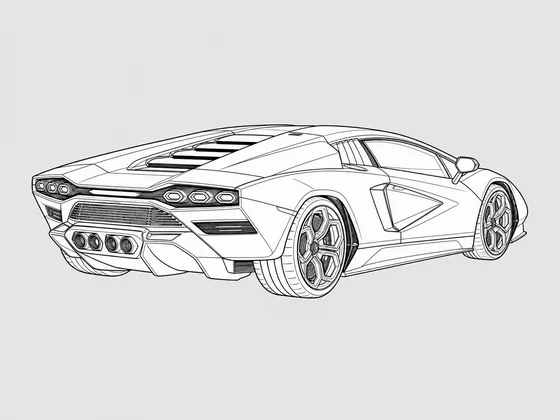 Lamborghini Countach LPI 800-4 rear 3/4 view