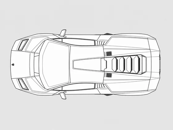 Lamborghini Countach LPI 800-4 top view