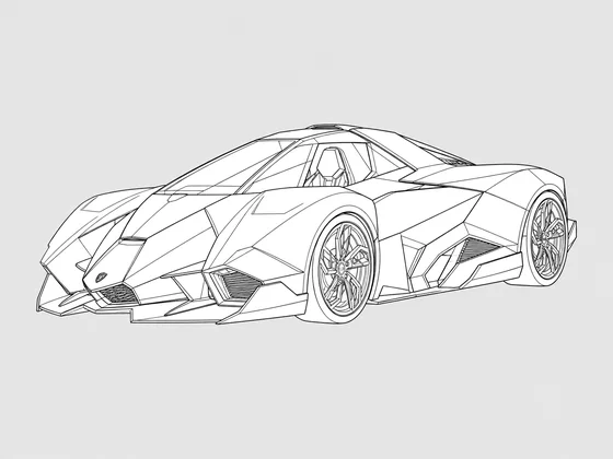 Lamborghini Egoista front 3/4 view
