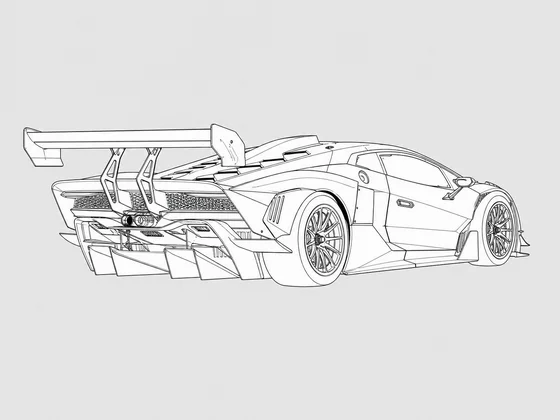 Lamborghini Essenza SCV12 rear 3/4 view