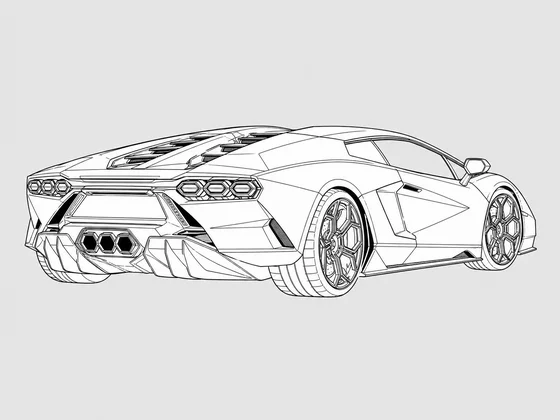 Lamborghini Fenomeno rear 3/4 view