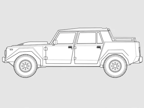 Lamborghini LM001 side view