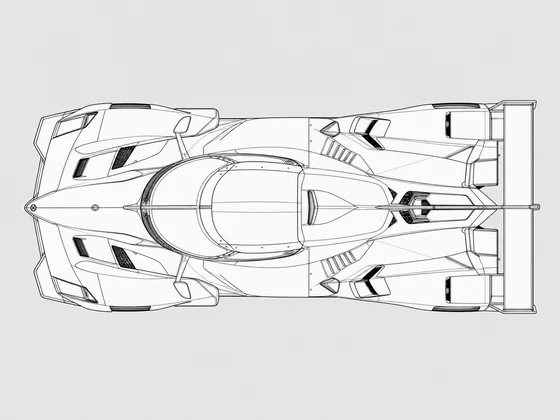 Lamborghini LMA002 top view