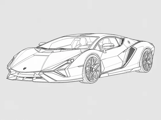 Lamborghini Sián front 3/4 view