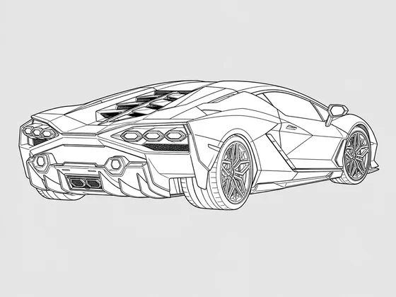 Lamborghini Sián rear 3/4 view