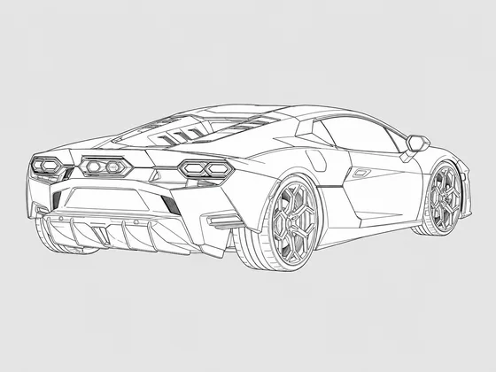 Lamborghini Temerario rear 3/4 view