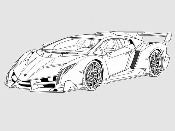 Lamborghini Veneno front 3/4 view
