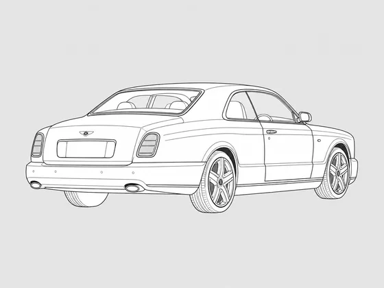 Bentley Brooklands rear 3/4 view