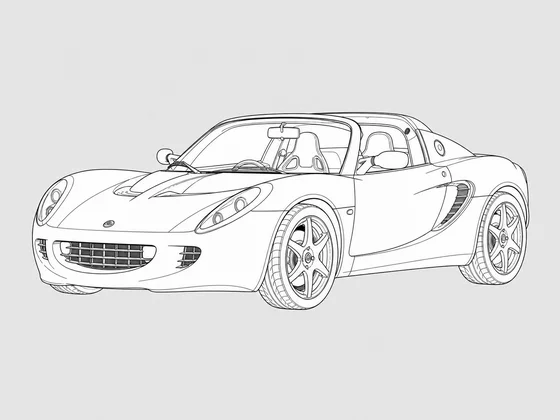 Lotus Elise front 3/4 view