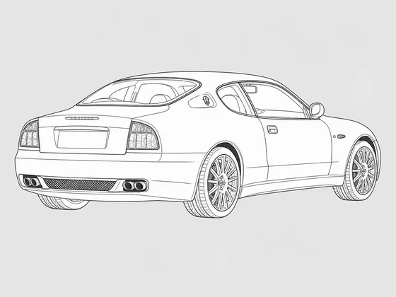 Maserati 4200 GT rear 3/4 view