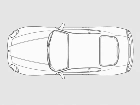 Maserati 4200 GT top view