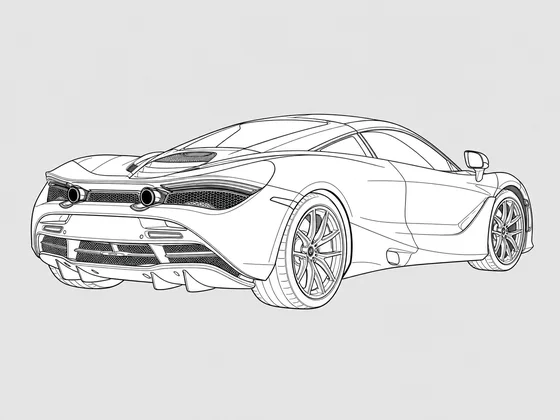 McLaren 720S rear 3/4 view