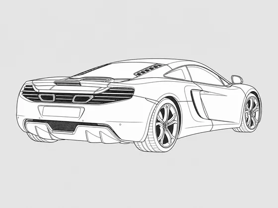 McLaren MP4-12C rear 3/4 view