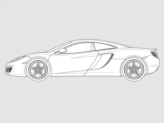 McLaren MP4-12C side view