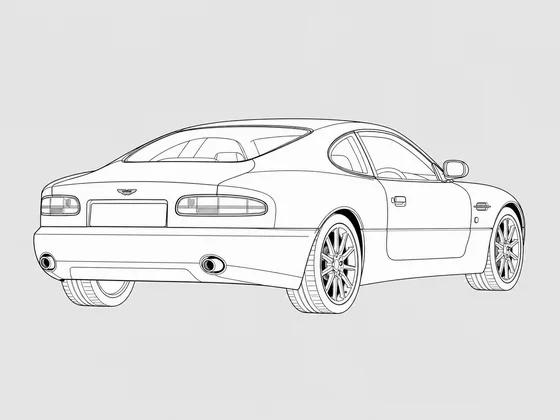 Aston Martin DB7 rear 3/4 view