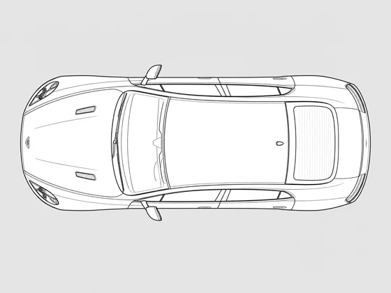 Aston Martin Rapide top view