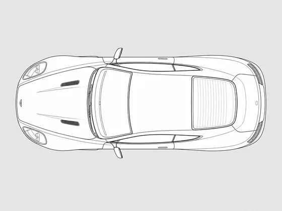 Aston Martin DB9 top view