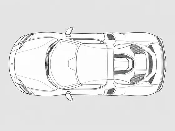 Ferrari 296 top view