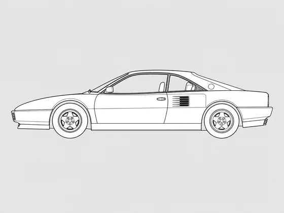 Ferrari Mondial side view