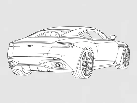 Aston Martin DB11 rear 3/4 view