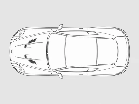 Aston Martin DBS top view