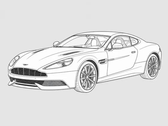 Aston Martin Vanquish front 3/4 view