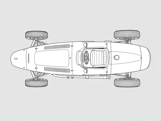 Ferrari 195 top view