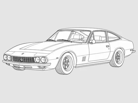 Ferrari 365 GTC/4 front 3/4 view
