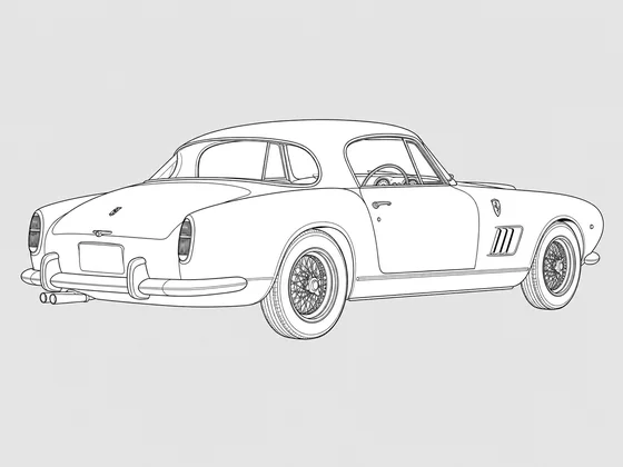 Ferrari 410 Superamerica rear 3/4 view