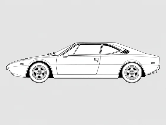 Ferrari Dino 308 GT4 side view